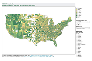 FHFA HPI County Map