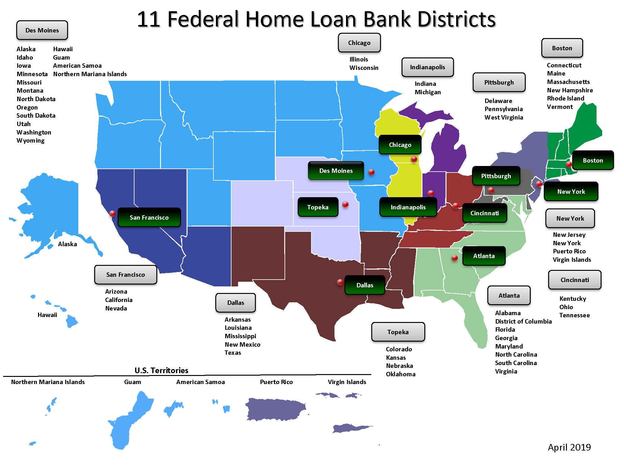 11 FHLBank Districts