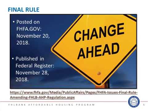 Preview image for the video "Federal Home Loan Banks' Affordable Housing Program Final Rule Webinar".